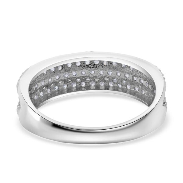 Lustro Stella Weißer Zirkonia Ring 925 Silber rhodiniert (Größe 17.00) image number 5