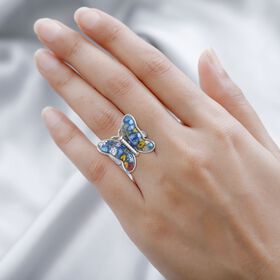Schmetterlingsring im Murano-Stil