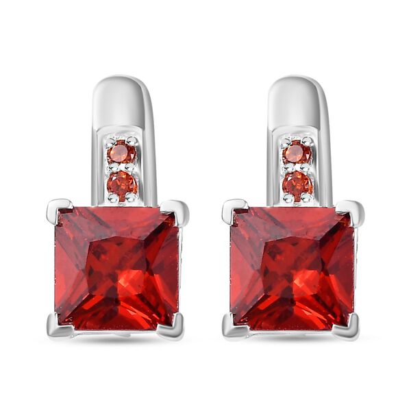 LUSTRO STELLA Granat Zirkonia Ohrringe