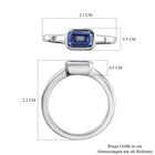 AA Tansanit-Ring, 925 Silber platiniert  ca. 0,79 ct image number 6