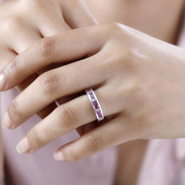 Ilakaka Rosa Saphir und Zirkon Ring - 1,35 ct. image number 3