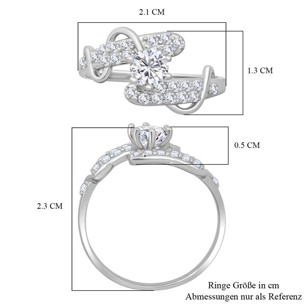 Lustro Stella 2er-Set Zirkonia Ringe image number 5