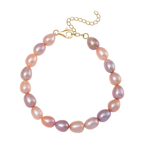 Mehrfarbiges S&uuml;&szlig;wasserperlen-Armband, 19 cm