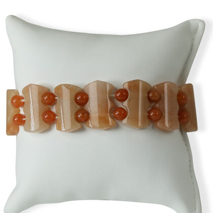 Roter Aventurin Armband Flexibel (ca. 18-19 cm) ca. 270,00 ct.