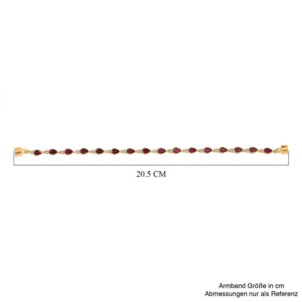 D'Joy Rhodolith Granat und Zirkon 20cm Armband - 8 ct. image number 5