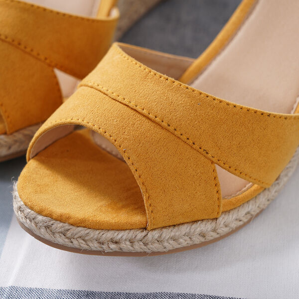 LA MAREY: Espadrilles mit Keilabsatz, Gelb&nbsp; image number 2