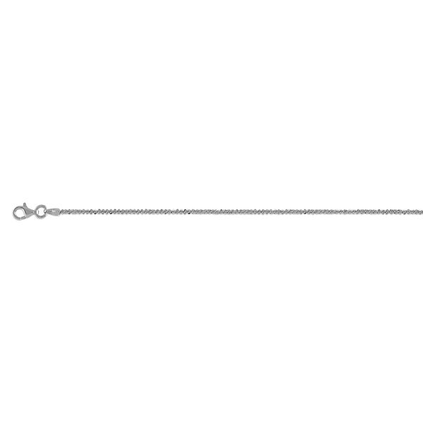 Italienische Funkelkette, ca. 50 cm, 925 Silber ca. 4,00g image number 0