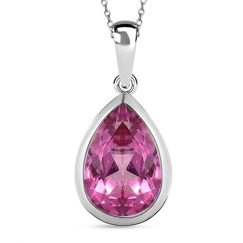 Rosa mystischer Topas Anhänger mit Kette, 50 cm - 3,83 ct. image number 0