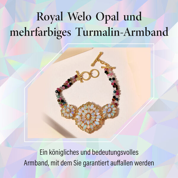 Royal Welo Opal und mehrfarbiges Turmalin-Armband- 24,23 ct. image number 6