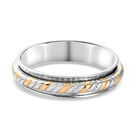 Spinning Ring 925 Silber Bicolor (Größe 17.00)