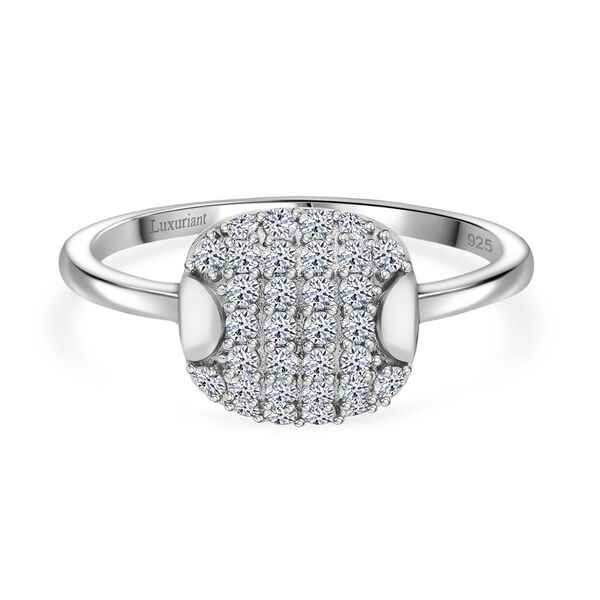 LUXURIANT SGL zertifizierter SI-GH Labor Diamant Ring, 925 Silber rhodiniert - 0,50 ct.