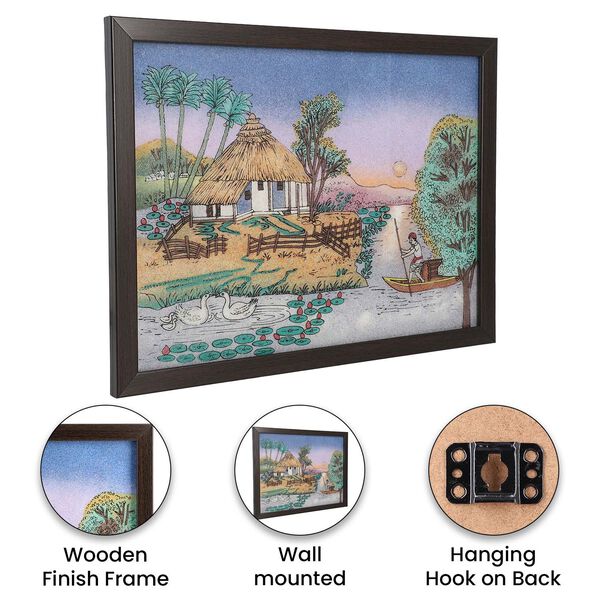 Handgefertigte Edelstein Malerei, Natur image number 6