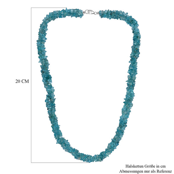 Apatit Halskette, 50 cm - 370 ct. image number 5