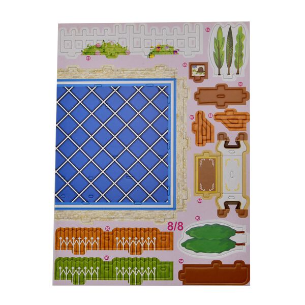 3D-Puzzle Villa Mansion, inkl. aller Werkzeuge, 18x26x41cm image number 8