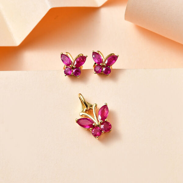 Afrikanisches Rubin-Schmuckset - 1,68 ct. image number 2