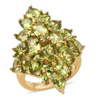Natürlicher Peridot-Ring, 925 Silber vergoldet  ca. 9,49 ct image number 3