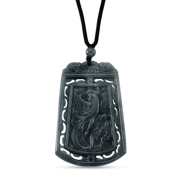 Nat&uuml;rlicher Olmek Jadeit Verlangte Drachen und Ph&ouml;nixe Halskette Flexibles (ca. 71 cm) ca. 125.00 ct image number 5