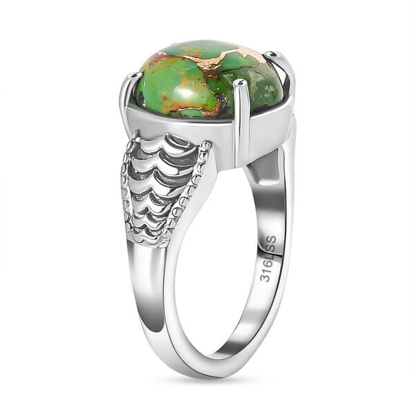 Gr&uuml;ner Mojave T&uuml;rkis-Ring - 4,71 ct. image number 5