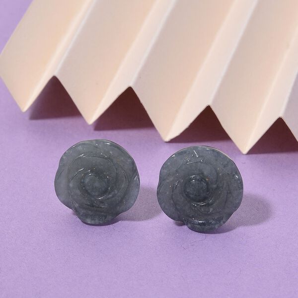 D'Joy natürliche Olmek Jadeit Ohrringe - 20 ct. image number 1