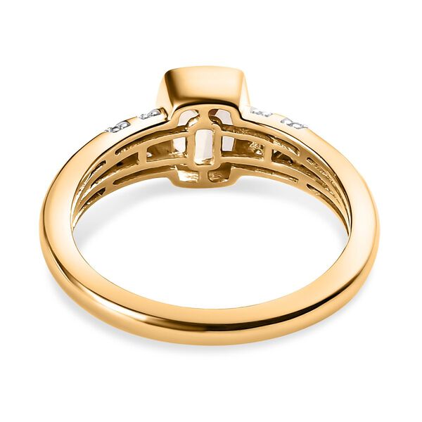 AAA Turkizit und weißer Zirkon-Ring - 1,36 ct. image number 6