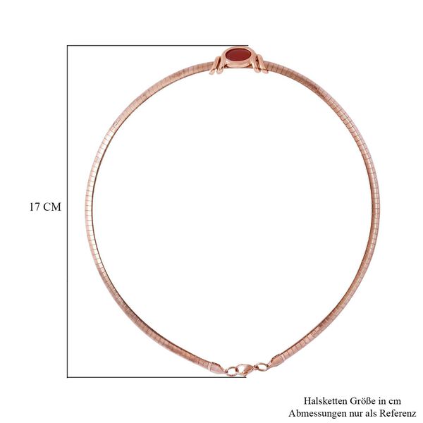 EVER TRUE schlichte Solit&auml;r-Edelstein-Halskette in Ros&eacute;goldton image number 7