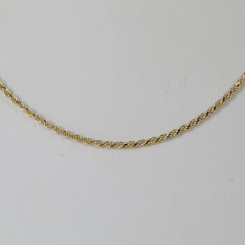 LIGHT ROPE 925 Silber vergoldet Halskette ca. 60 cm ca. 6,15g