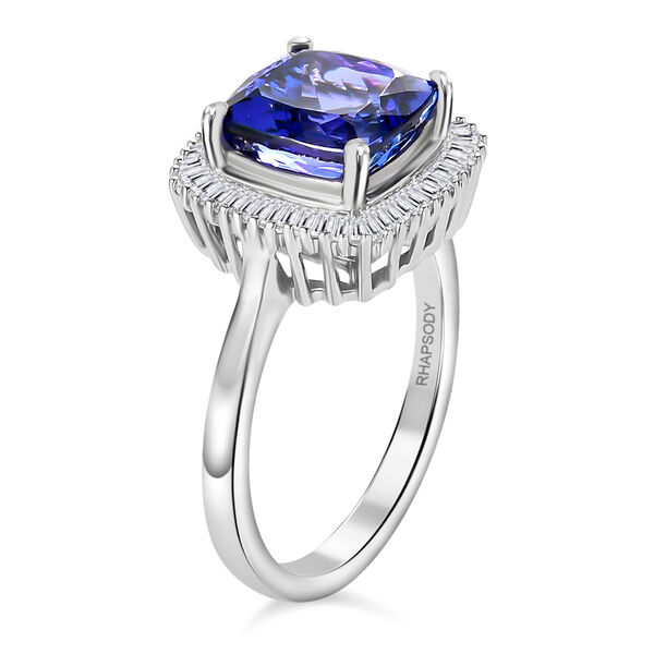 RHAPSODY AAAA Tansanit und VS EF Diamant Ring in 950 Platin - 2,80 ct. image number 4