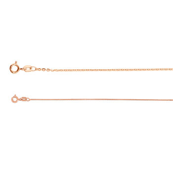 2er-Set, Italienische Venezianer und Belcherkette in ros&eacute;vergoldetem Silber, 50 cm