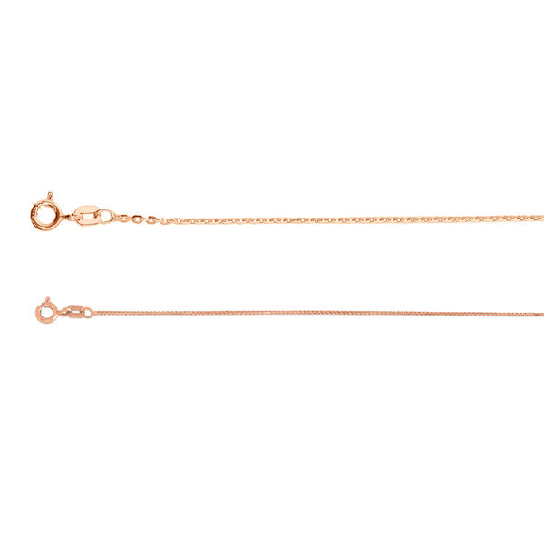 2er-Set, Italienische Venezianer und Belcherkette in ros&eacute;vergoldetem Silber, 50 cm