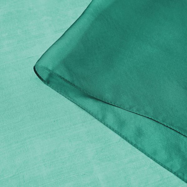 LA MAREY - 100% Maulbeeren-Seidenschal, Chiffon, 110x180 cm, Gr&uuml;n image number 3