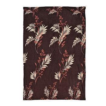 " Livmore  Printed flannel blanket 155 gms Size-150x220 cms Color-Coffee and White"