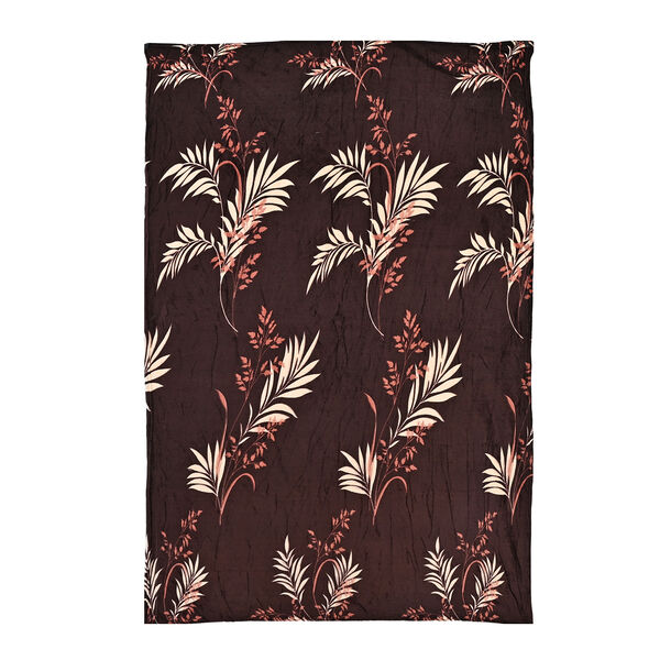 " Livmore  Printed flannel blanket 155 gms Size-150x220 cms Color-Coffee and White" image number 4