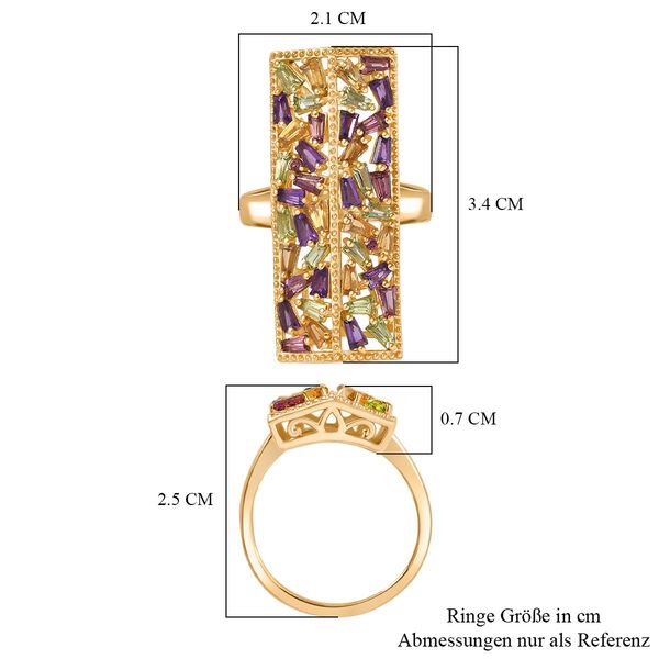 GP Italian Garden Kollektion - AA Multi-Edelstein und blauer Saphir Ring - 2,70 ct. image number 8