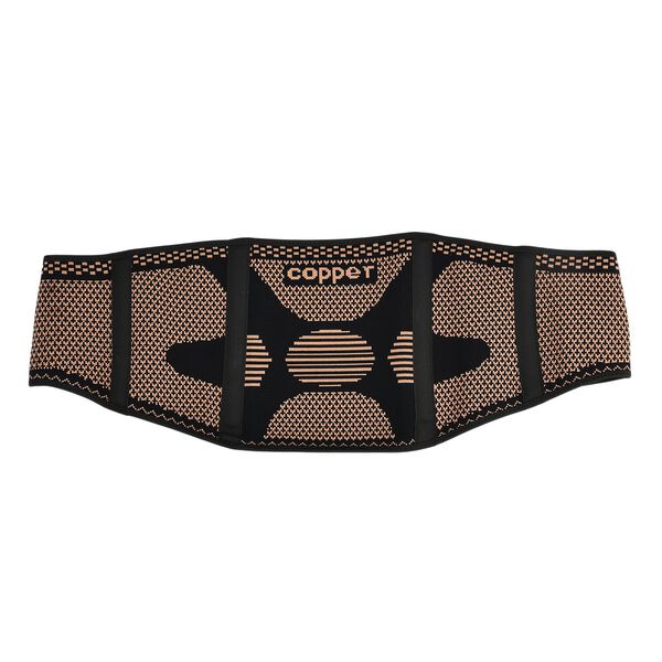 Kupferfaser Rücken und Taillen Gürtel Größe L Kompression Schwarz Kupfer image number 8