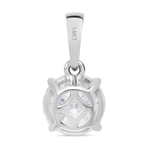 LUXURIANT DIAMOND- SGL zertifizierter VS-EF Labor Diamant Anhänger in 585 Weißgold - 1 ct. image number 10