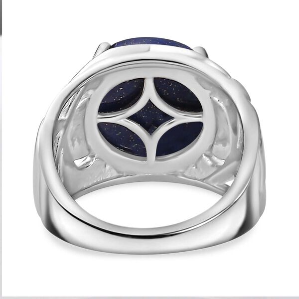 Lapislazuli Ring Messing (Größe 17.00) ca. 6,78 ct image number 6