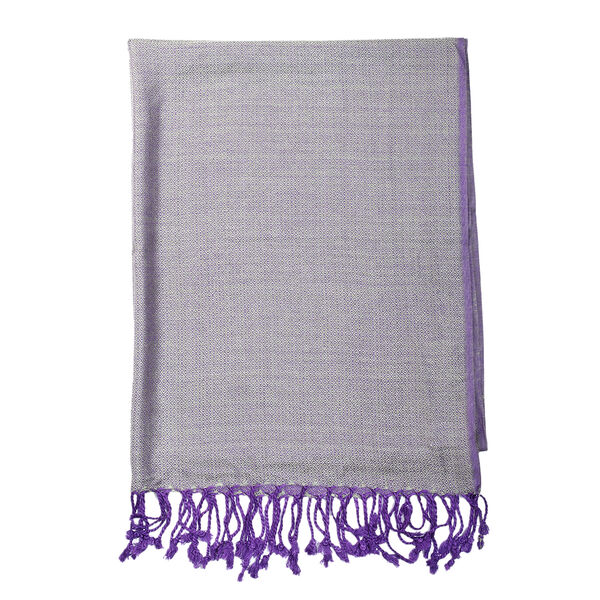 Doppelgewebter Schal, violett image number 7