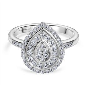 LUXURIANT DIAMOND - Lab Grown Diamant SI Ring 925 Silber rhodiniert (Größe 18.00) ca. 0.51 ct