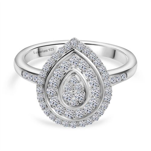 LUXURIANT DIAMOND - Lab Grown Diamant SI Ring 925 Silber rhodiniert (Größe 18.00) ca. 0.51 ct image number 0