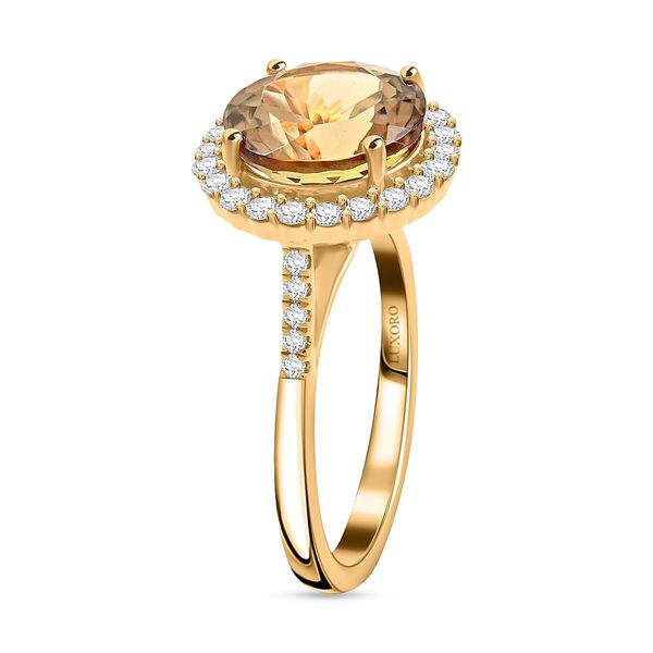 AAA Turkizit, Wei&szlig;er Diamant Ring 585 Gold (Gr&ouml;&szlig;e 17.00) ca. 5,25 ct image number 2