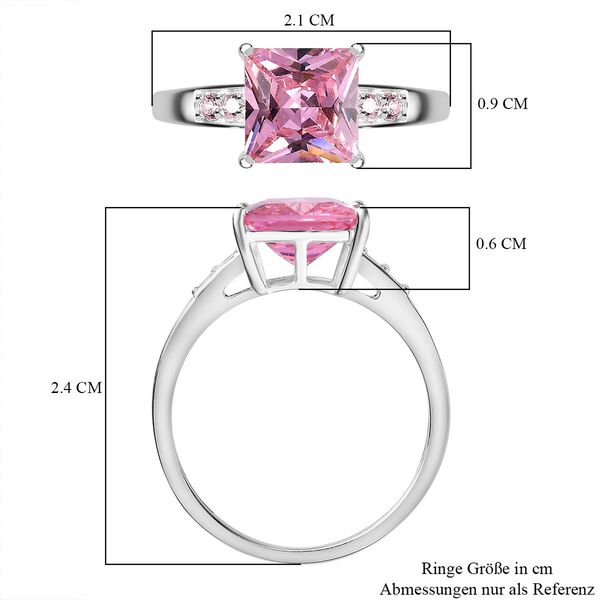 LUSTRO STELLA Rosa Zirkonia Ring image number 7