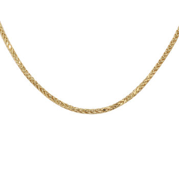 Italienische Spiga-Halskette, ca. 92 cm, 375 Gelbgold ca. 9,69g