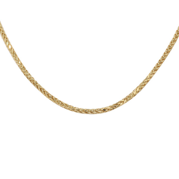 Italienische Spiga-Halskette, ca. 92 cm, 375 Gelbgold ca. 9,69g