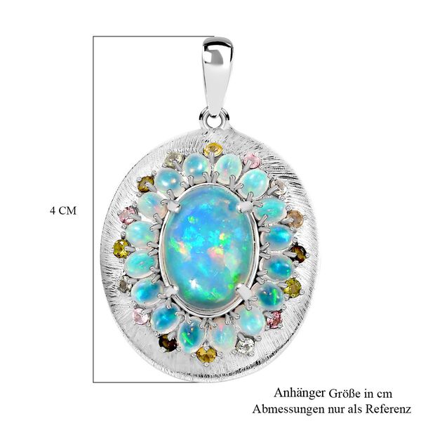 Natürlicher, äthiopischer Welo Opal und Multi-Turmaline-Anhänger - 6,73 ct. image number 5