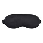 LA MAREY Signature - Schlafmaske aus 100% Maulbeerseide mit Seidenf&uuml;llung, Schwarz