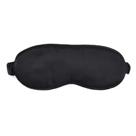 LA MAREY Augenmaske aus 19mm 100% Maulbeerseide mit 100% Seidenf&uuml;llung, Schwarz