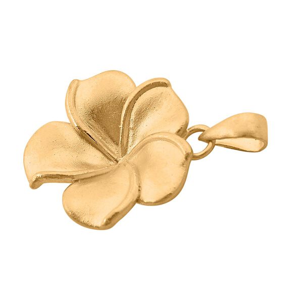 Frangipani (Plumeria) Anhänger in 999 Gold image number 6
