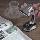 Multifunktionale LED-Tischlampe, silber