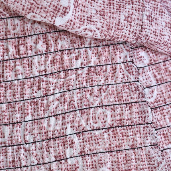 Midaxi-Kleid mit gesmokter Taille, One Size, Dunkelblau und rosa image number 6