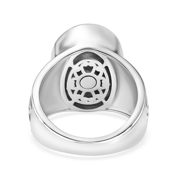 Feuer Opal Matrix Ring 950 Kupfer (Gr&ouml;&szlig;e 17.00) ca. 5,50 ct image number 6